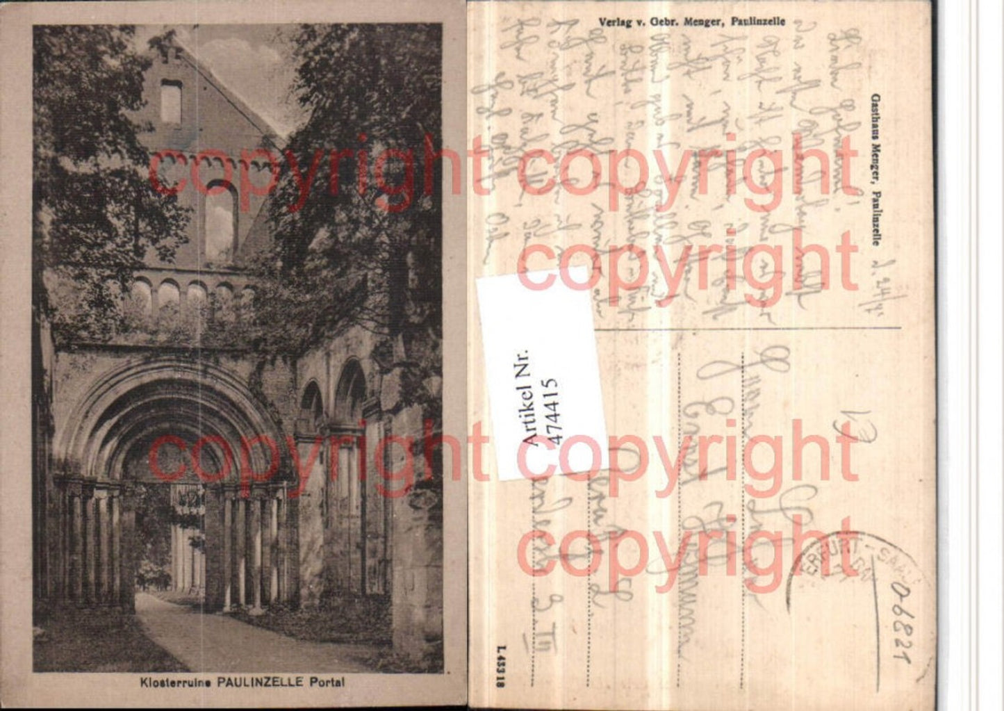 474415, Monastery ruins Ruin Paulinzelle Paulinzella b. Rottenbach