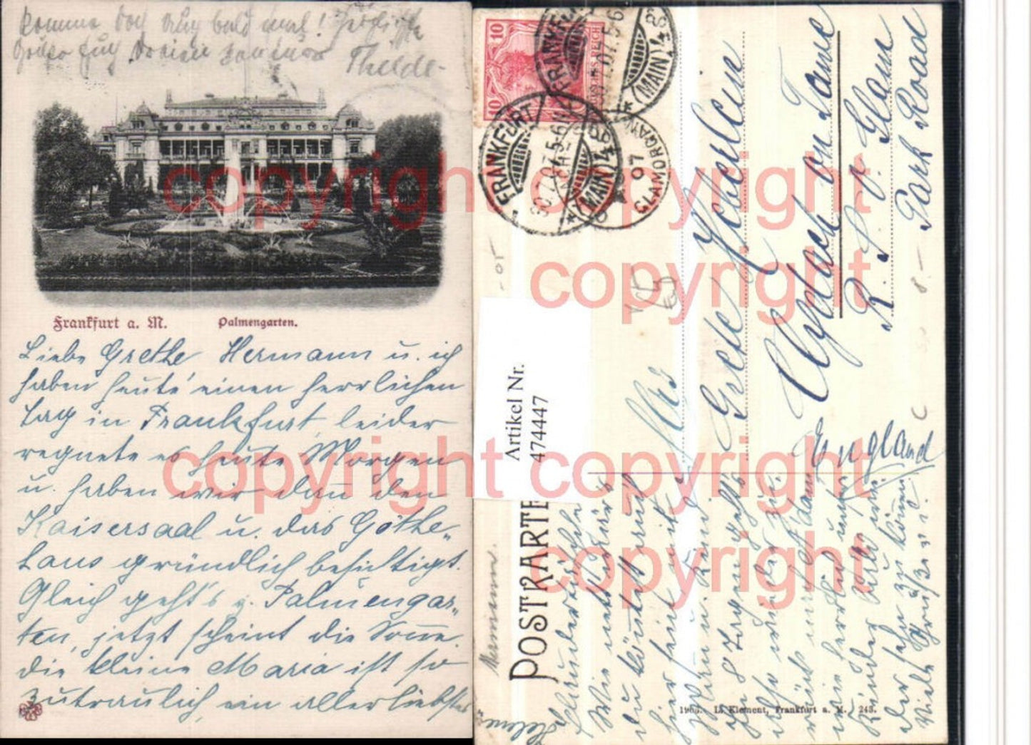 474447,Frankfurt am Main Palmengarten Brunnen pub L. Klement 243
