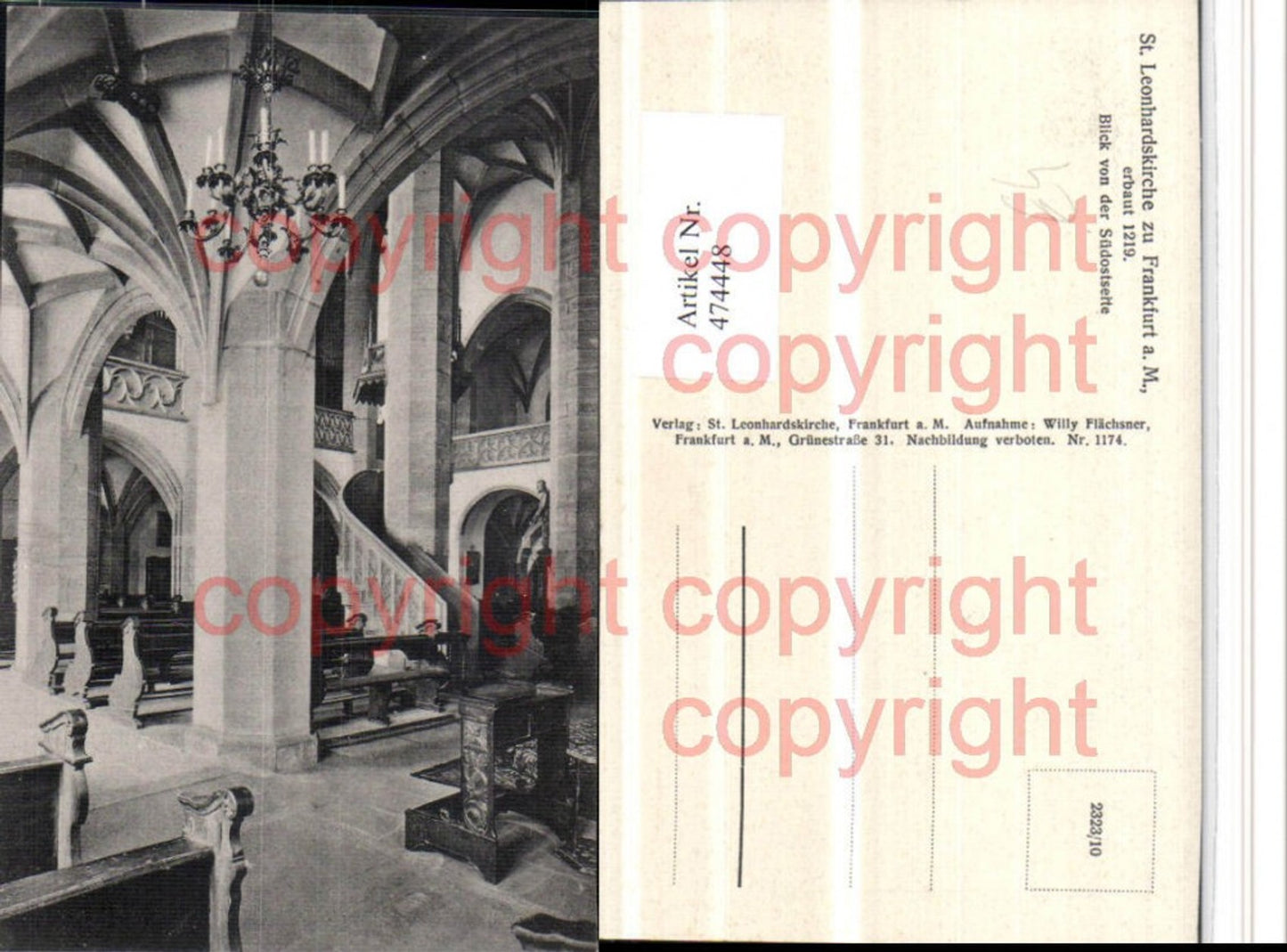 474448,Frankfurt am Main St. Leonhardskirche Kirche Innenansicht