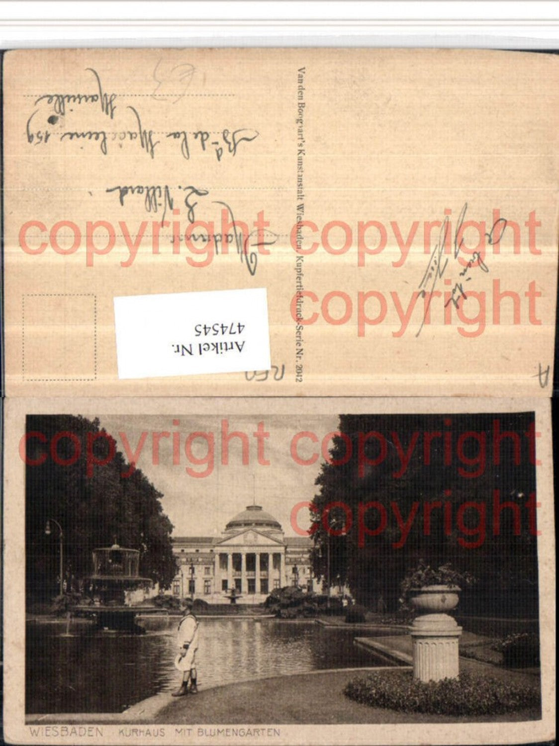474545,Wiesbaden Kurhaus m. Blumengarten