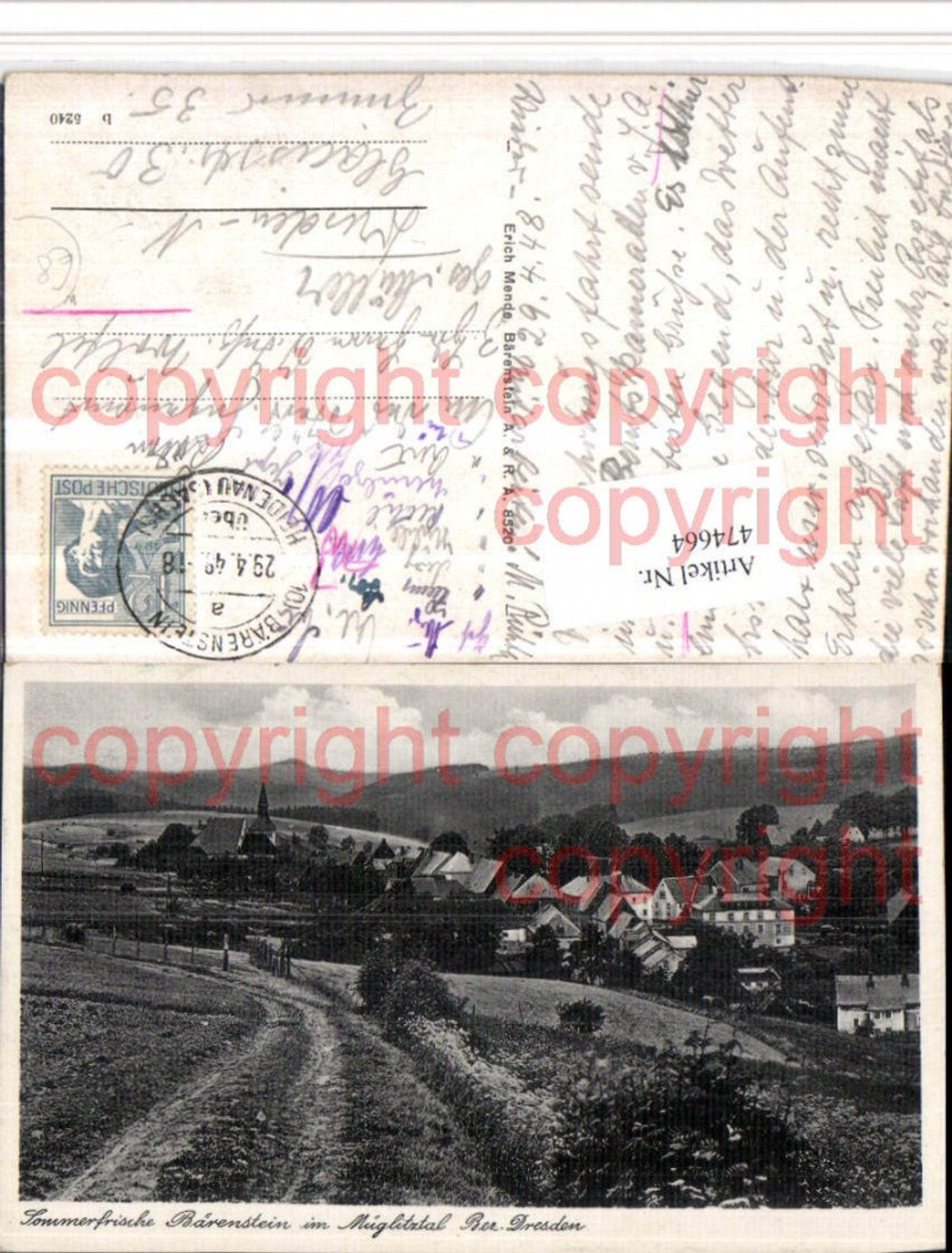474664,Bärenstein im Müglitztal Totale
