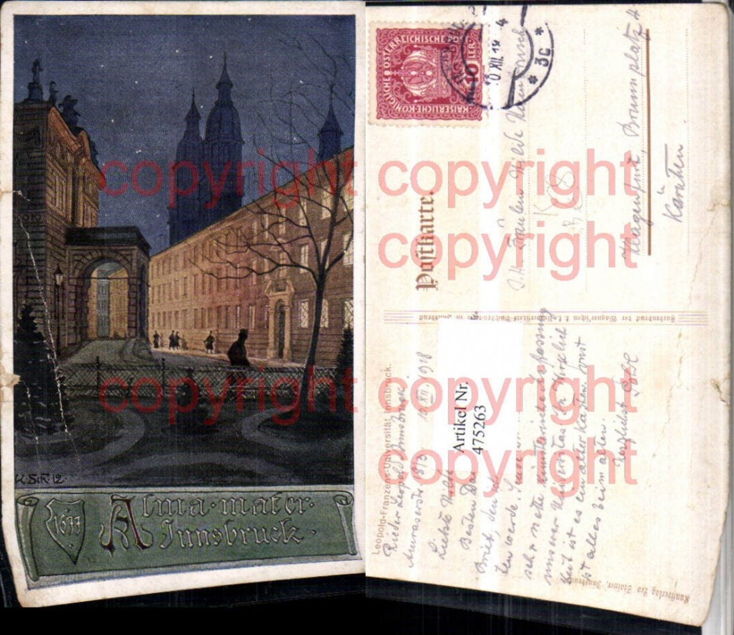 Alte Ansichtskarte – Old Postcard