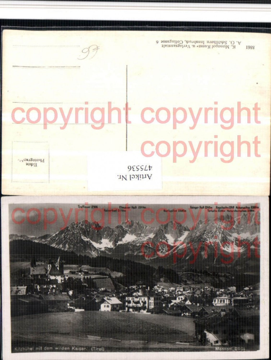 Alte Ansichtskarte – Old Postcard