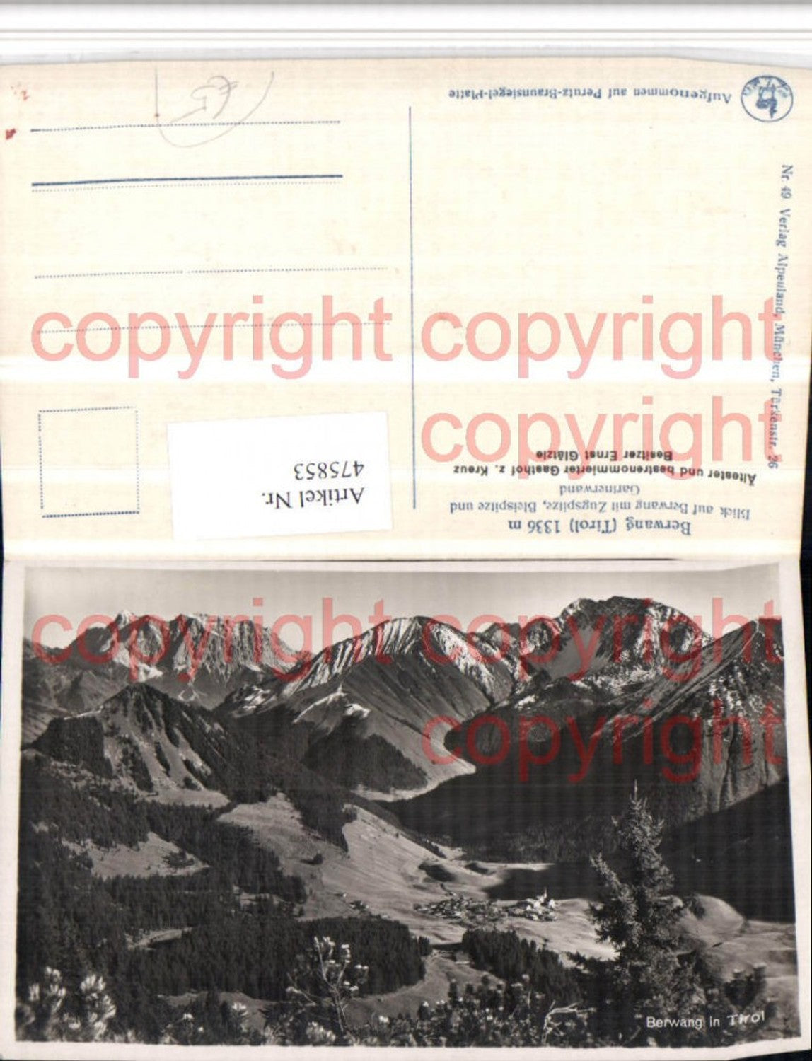 Alte Ansichtskarte – Old Postcard