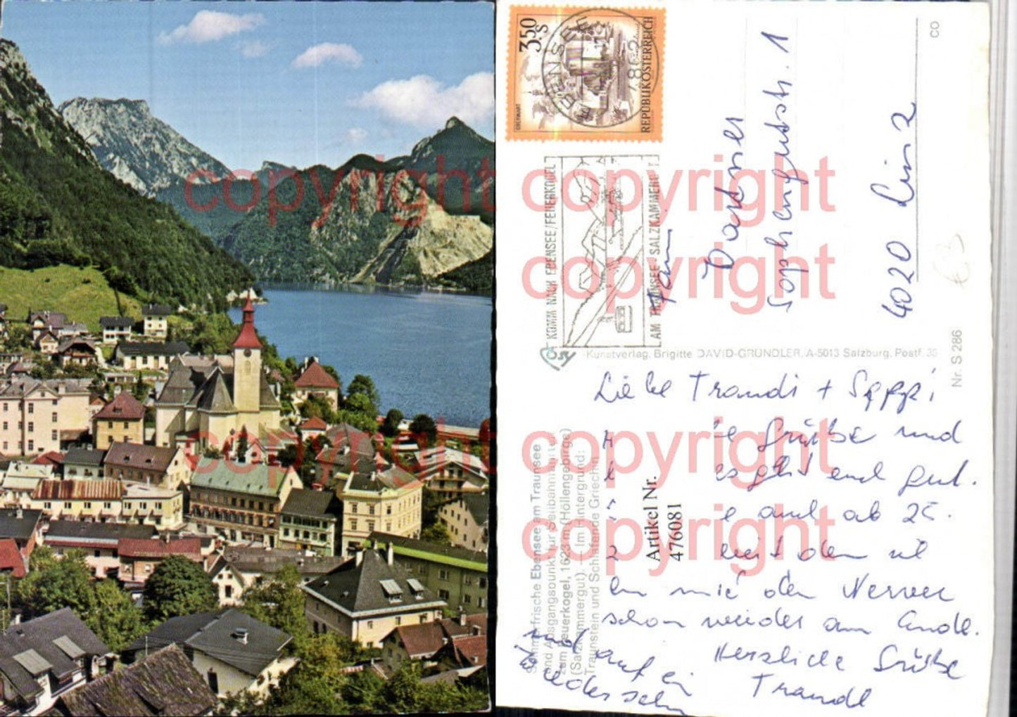 476081,Ebensee am Traunsee Totale Bergkulisse