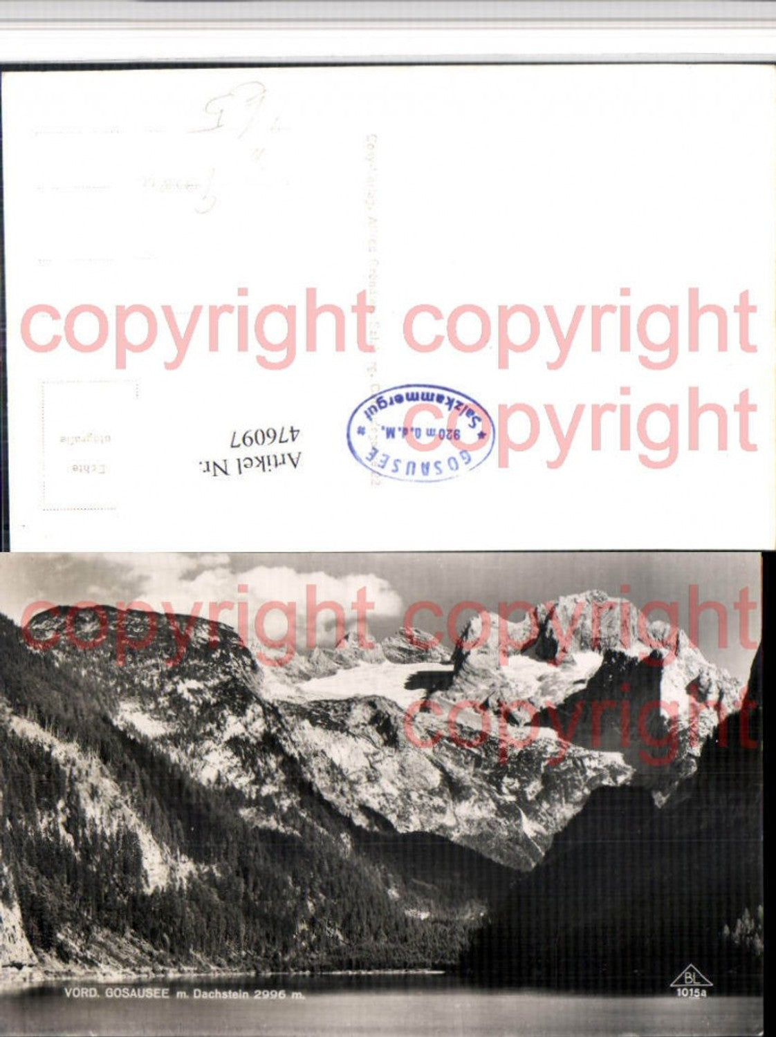 476097,Vorderer Gosausee See b. Gosau m. Dachstein Bergkulisse pub Cosy