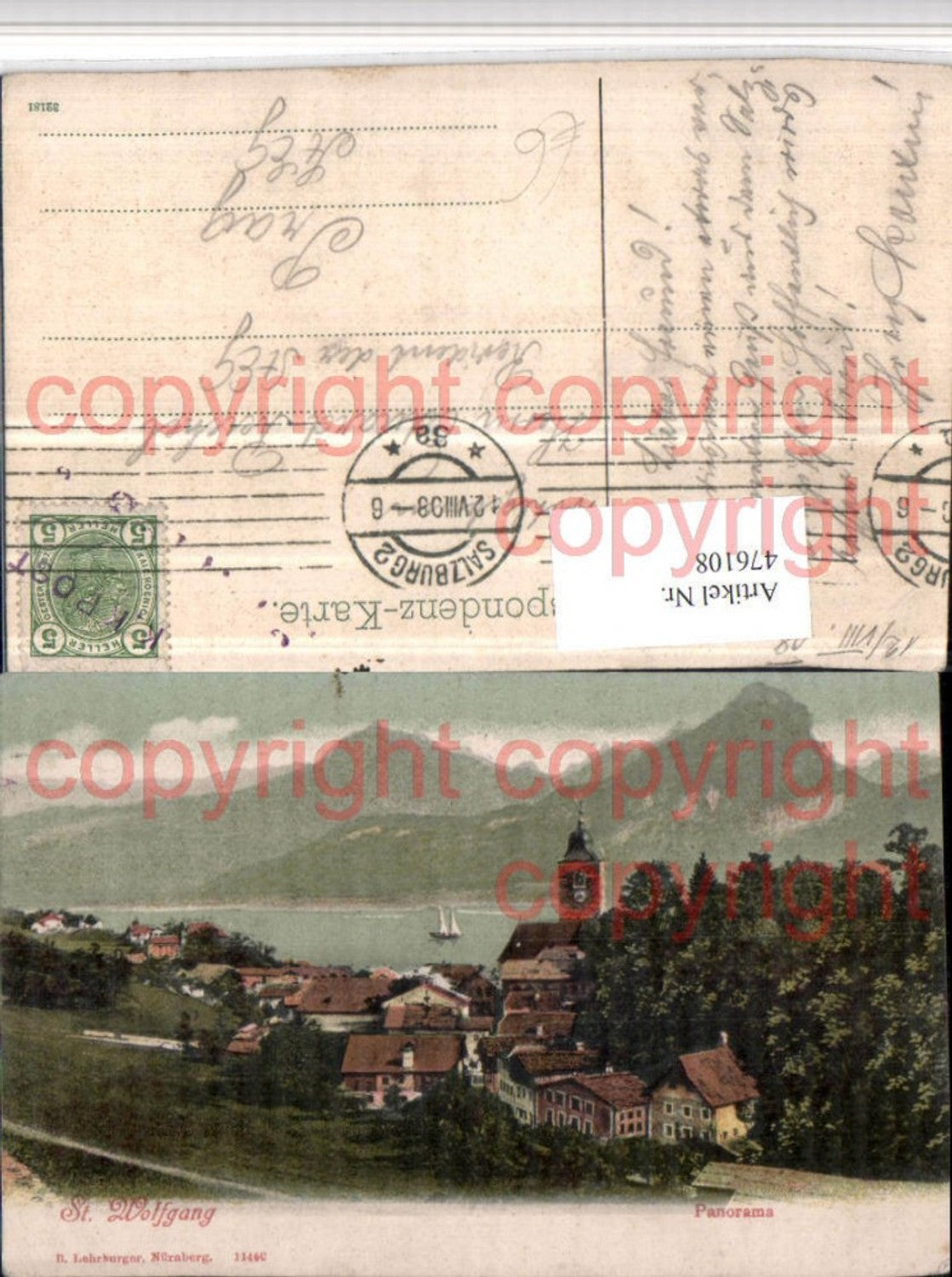 476108,St. Wolfgang Panorama Totale Bergkulisse