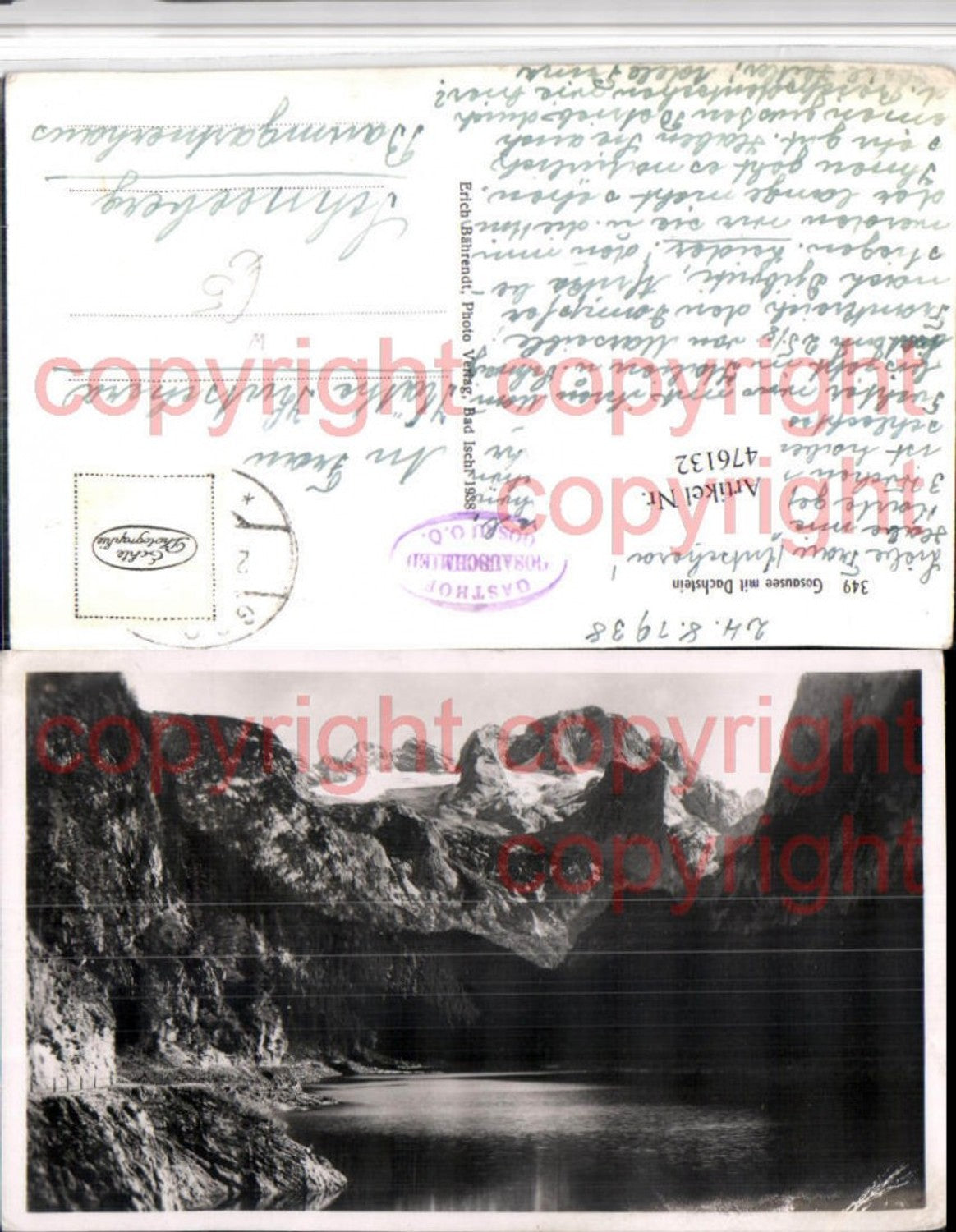 476132,Gosausee See b. Gosau m. Dachstein Bergkulisse