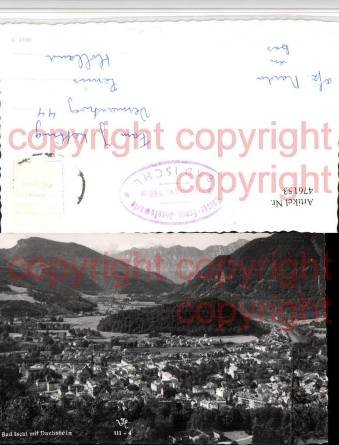 476153,Bad Ischl Totale m. Dachstein Bergkulisse