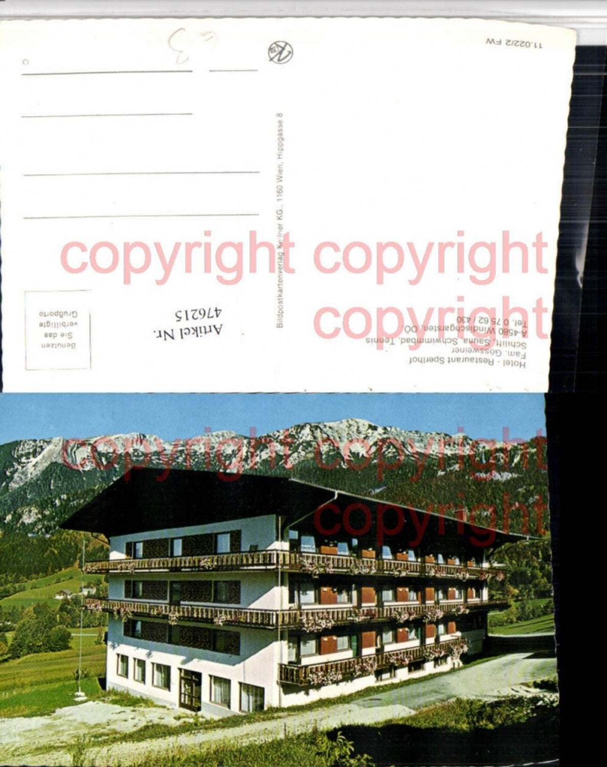 476215,Windischgarsten Hotel Restaurant Sperlhof Bergkulisse