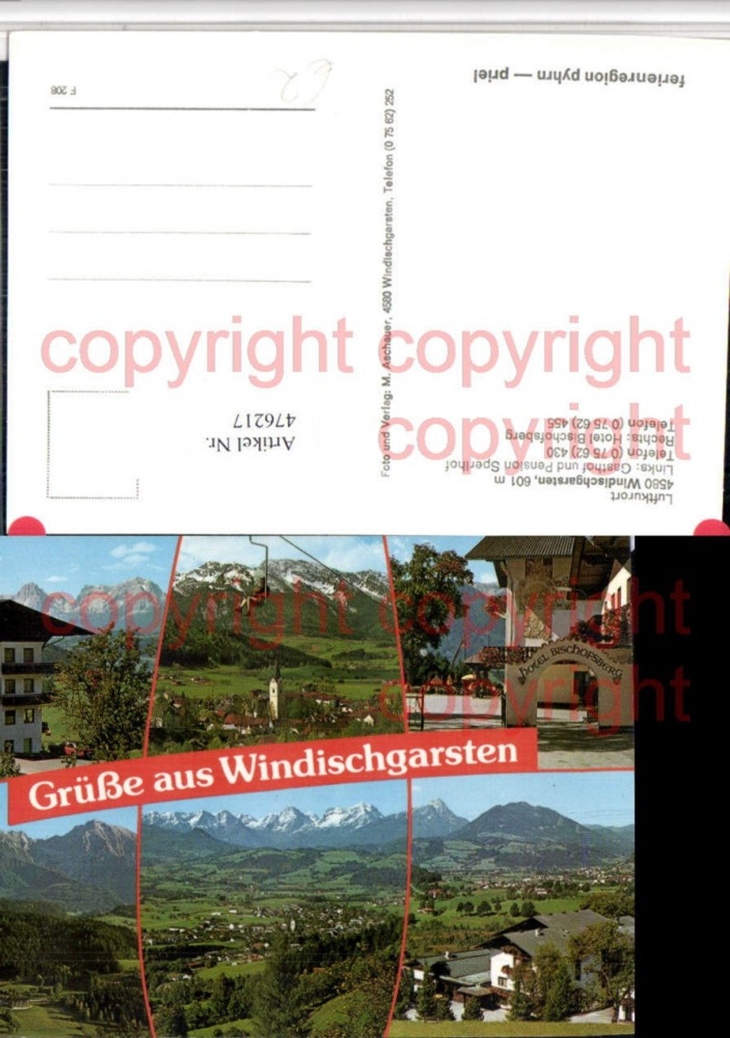 476217,Windischgarsten Totale Hotel Bischofsberg Sessellift Mehrbildkarte