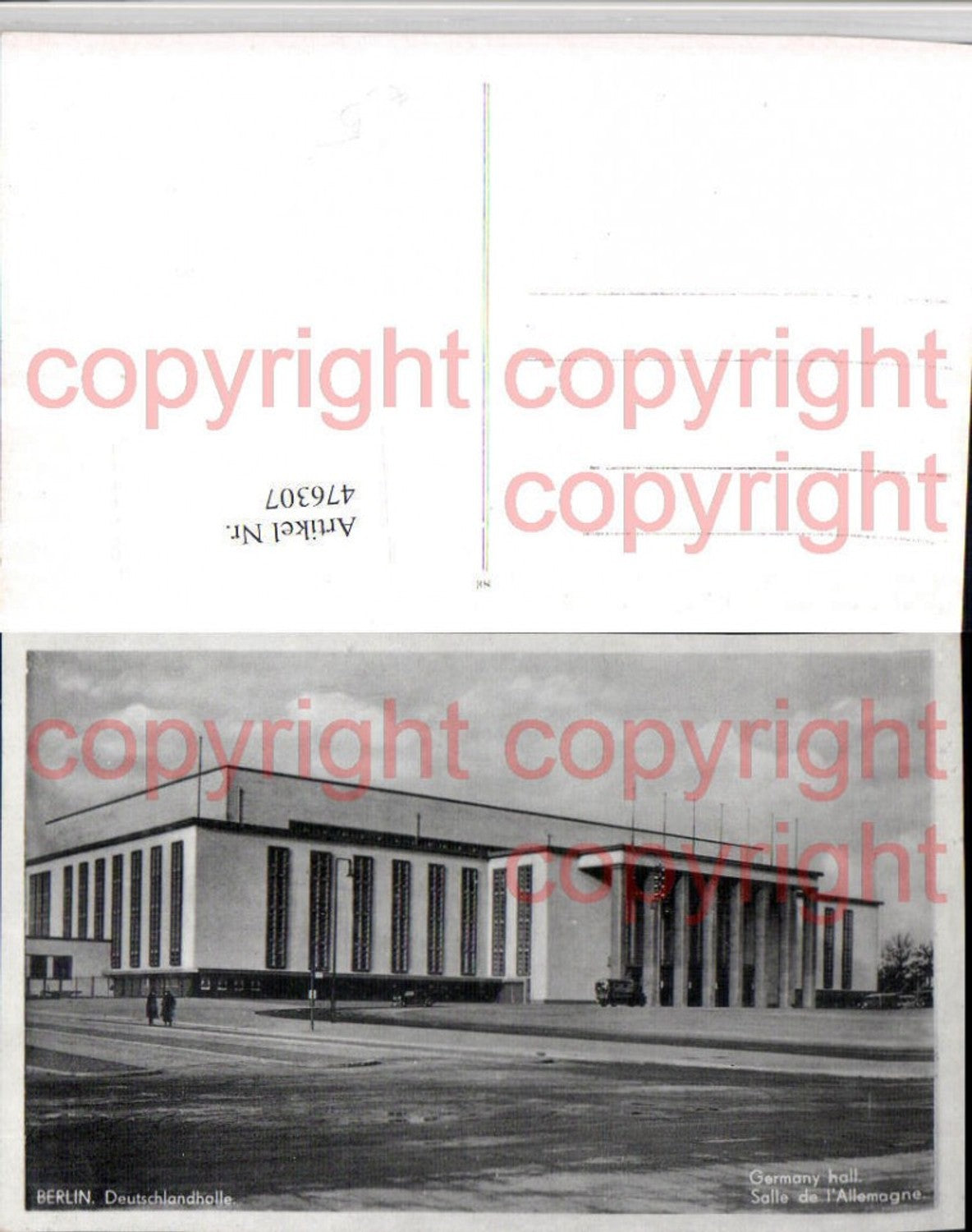 476307,Berlin Deutschlandhalle Gebäude
