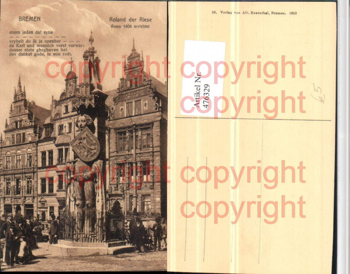 476329, Bremen Roland the Giant Statue