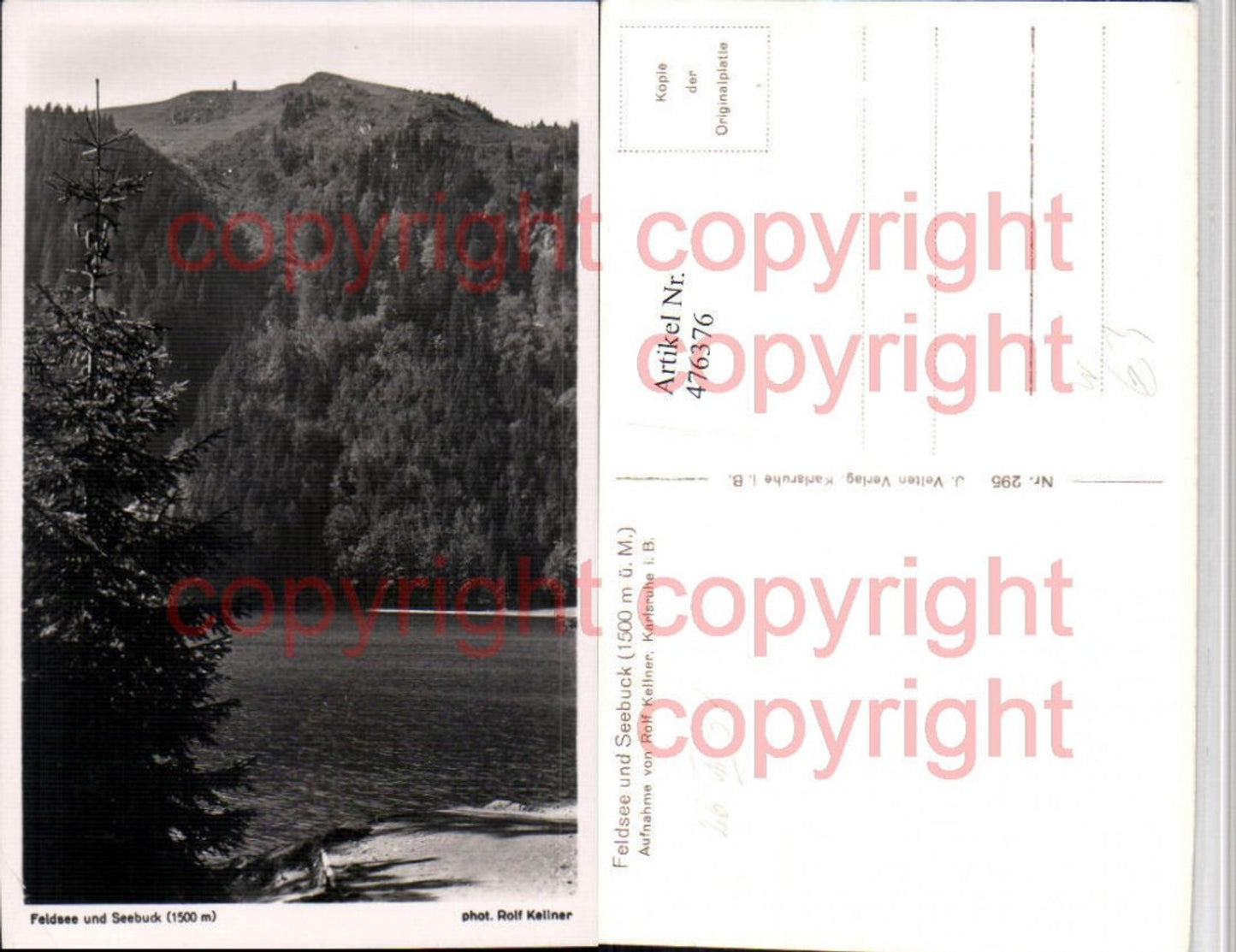 476376, Feldsee See u. Seebuck b. Feldberg Schwarzwald