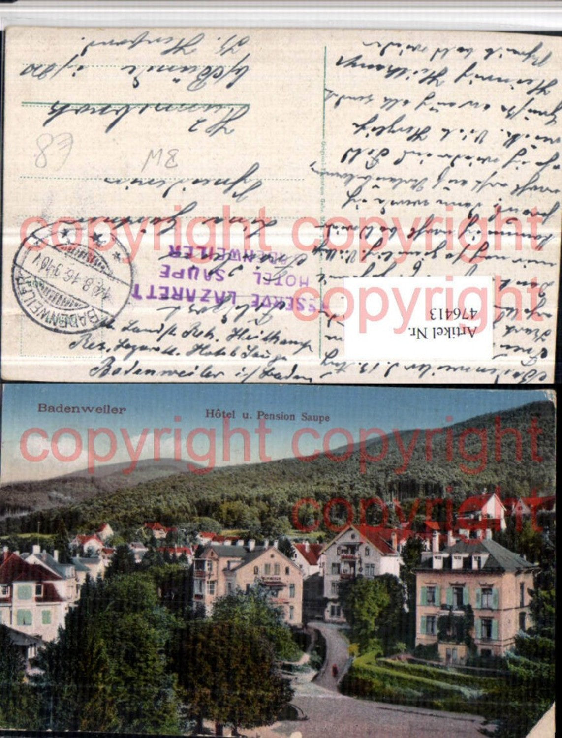 476413,Badenweiler Hotel u. Pension Saupe