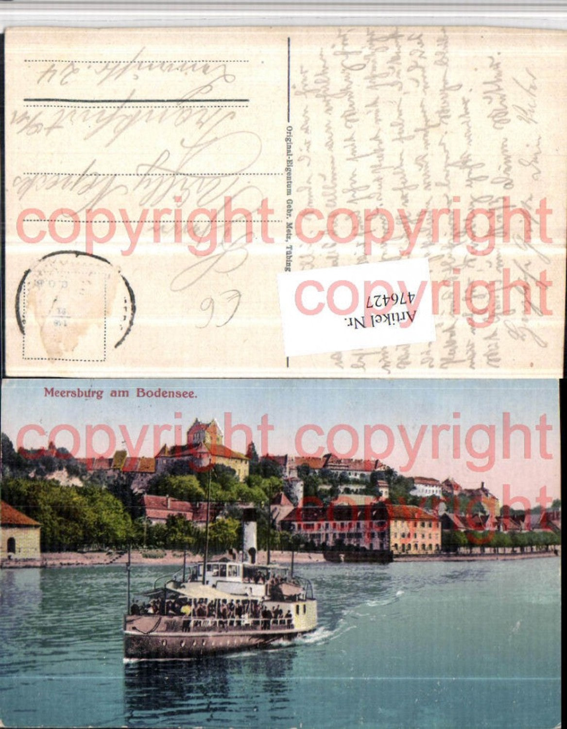 476427,Meersburg am Bodensee Teilansicht Dampfer