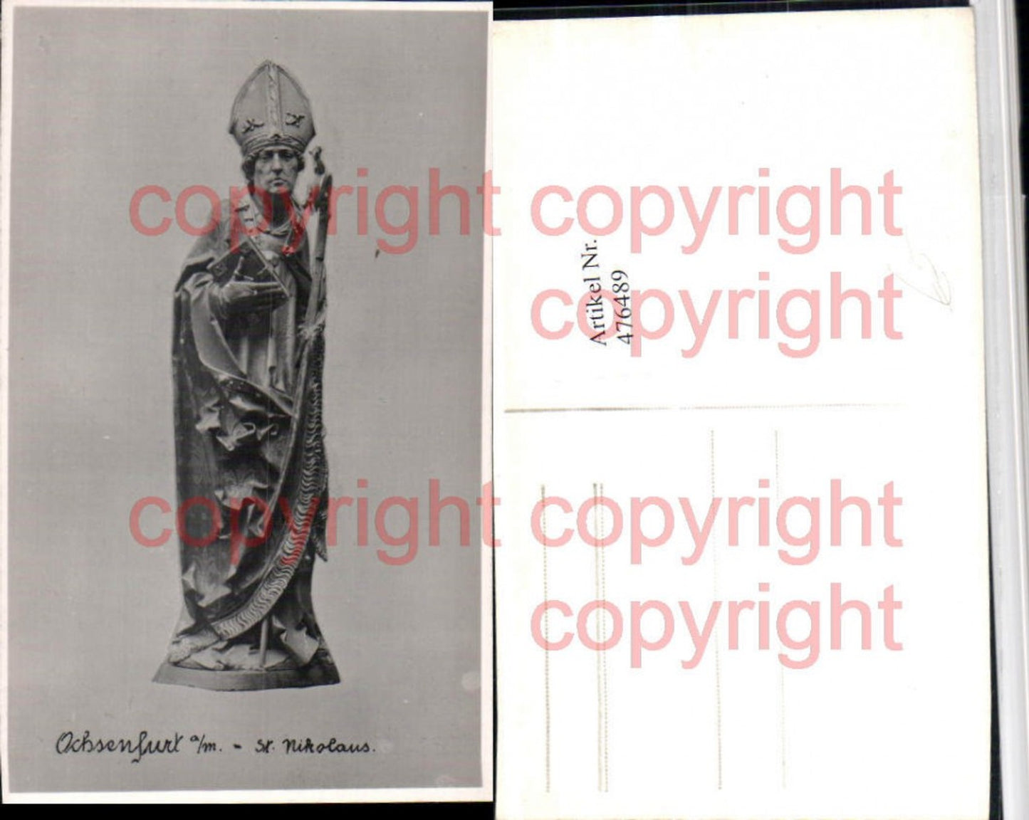 476489,Ochsenfurt am Main St. Nikolaus Statue