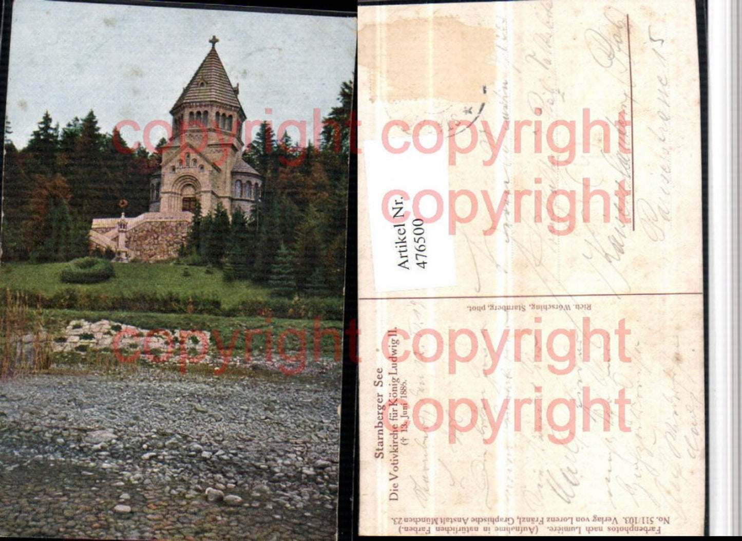 476500,Starnberg Starnberger See Votivkirche Kirche für König Ludwig II