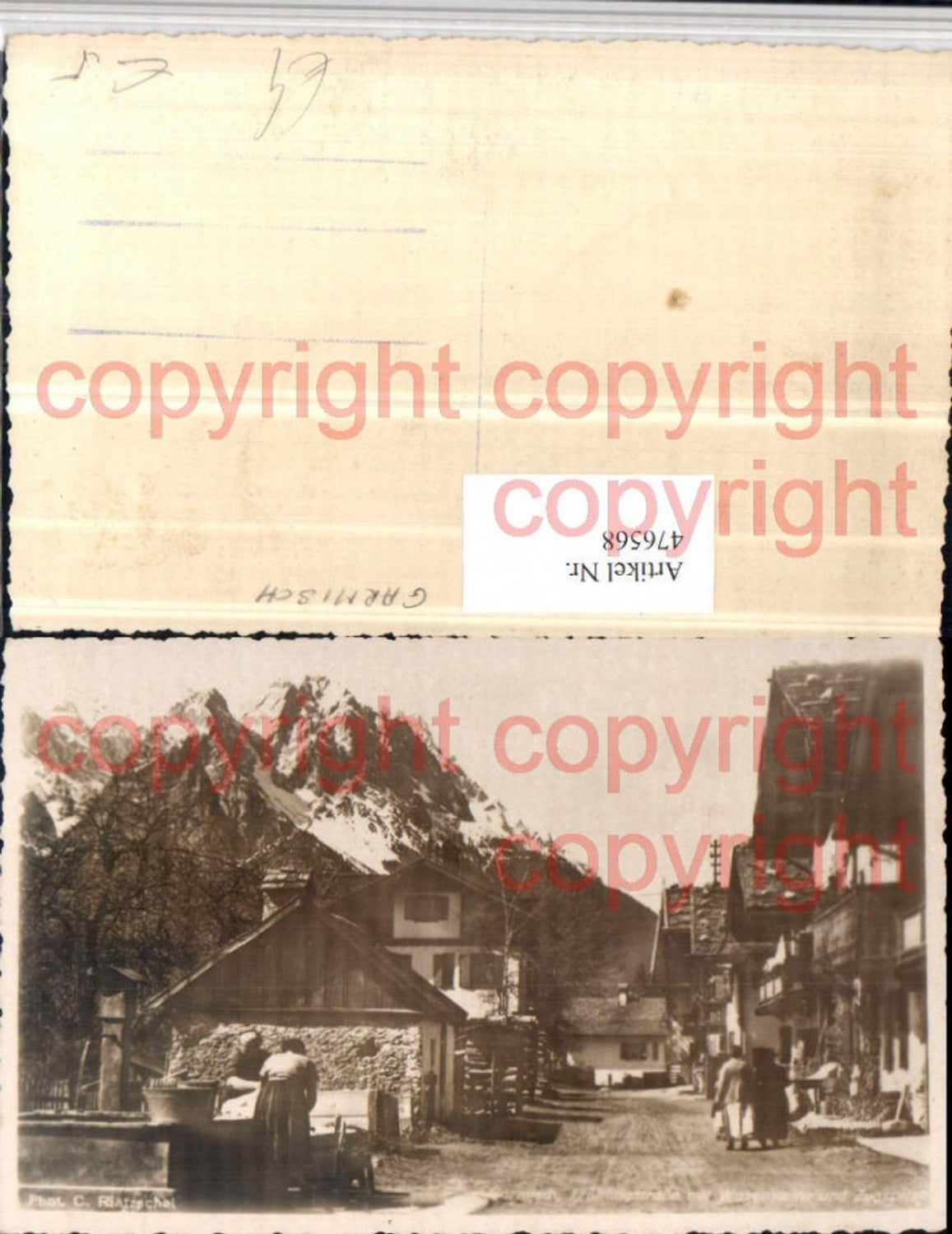 476568,Garmisch Frühlingstraße m. Waxenstein u. Zugspitze