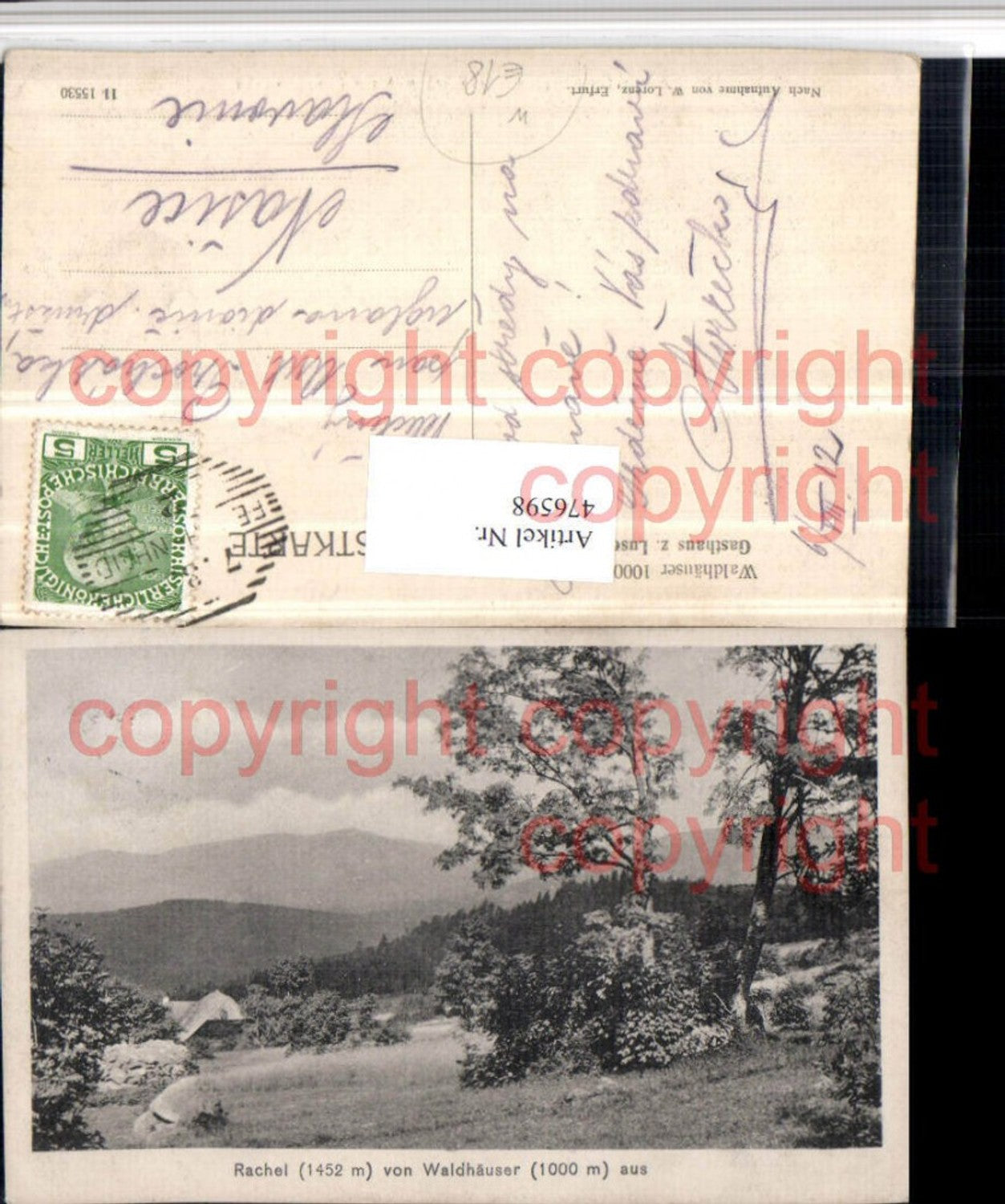 476598,Rachel von Waldhäuser b. Neuschönau Landschaft