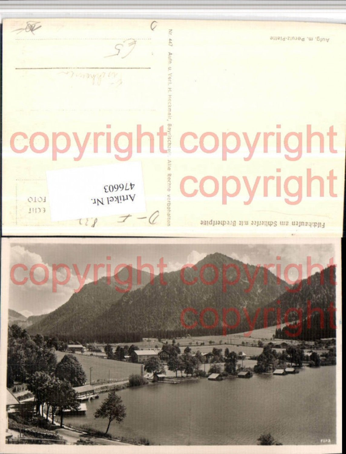 476603,Fischhausen am Schliersee Teilansicht m. Brecherspitze Bergkulisse