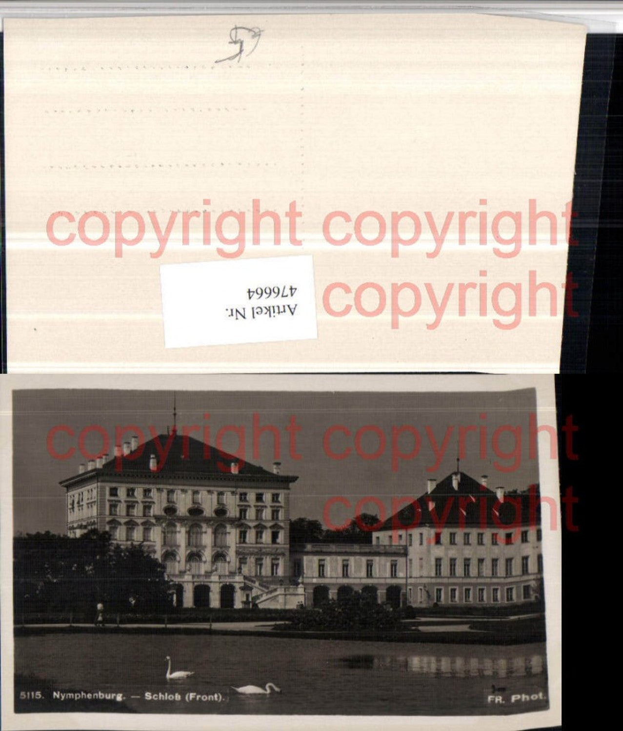 476664,München Nymphenburg Schloss Schwäne