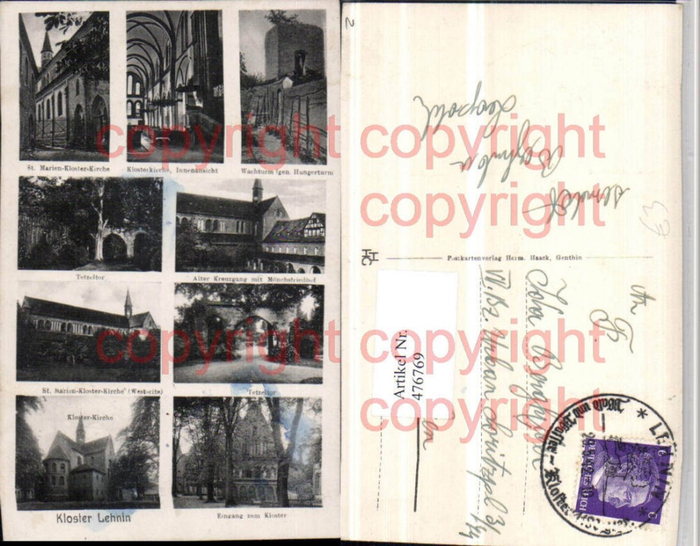 476769, Lehnin Monastery Watchtower Tetzeltor Cloister Multi-image map