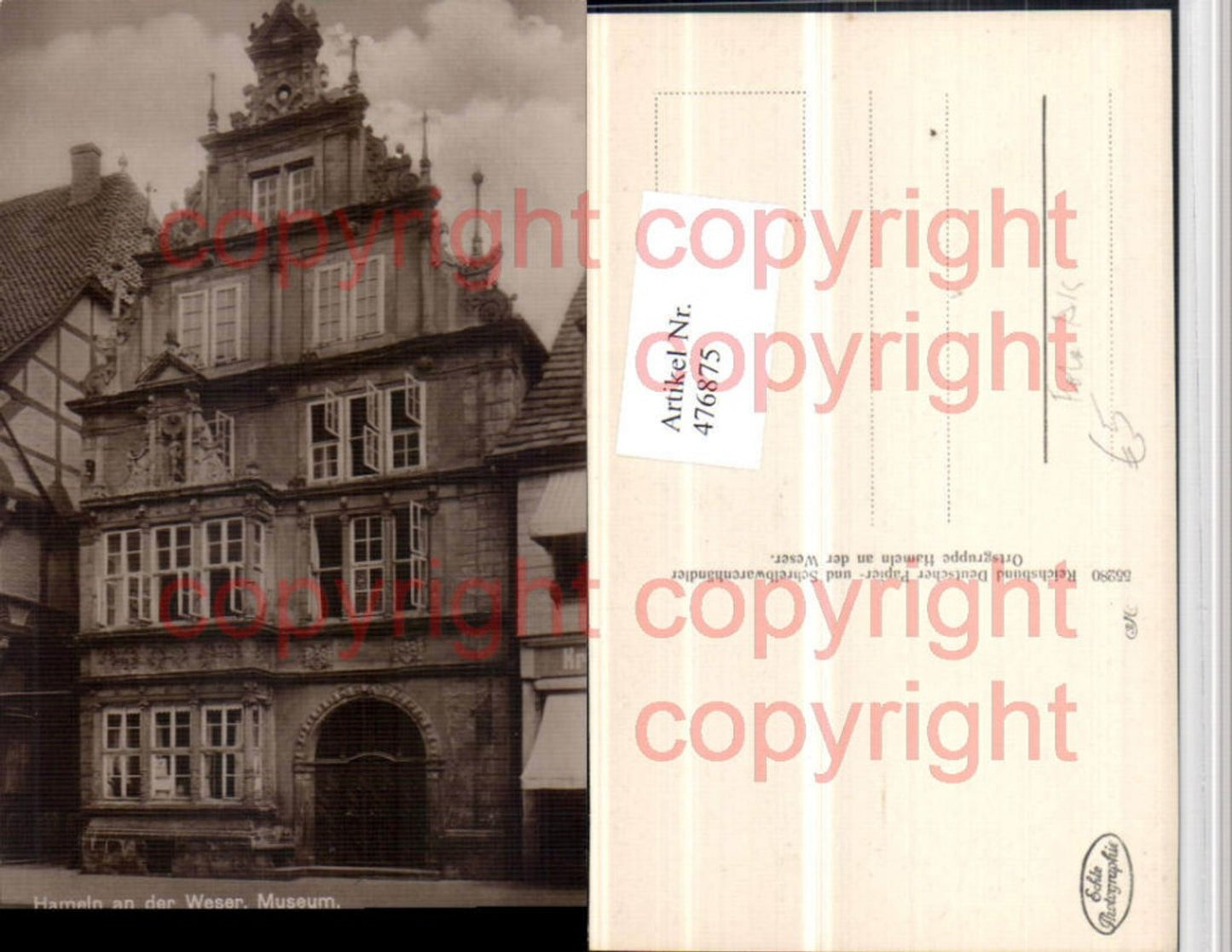 476875,Foto AK Hameln an d. Weser Museum
