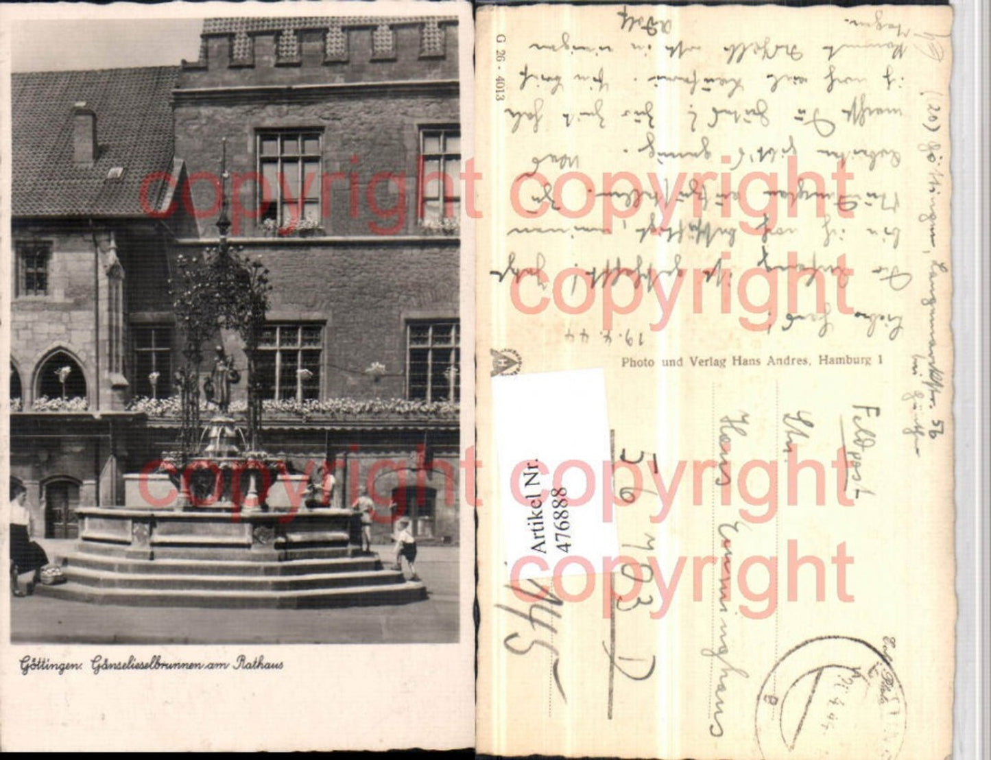 476888,Göttingen Gänselieselbrunnen Brunnen am Rathaus