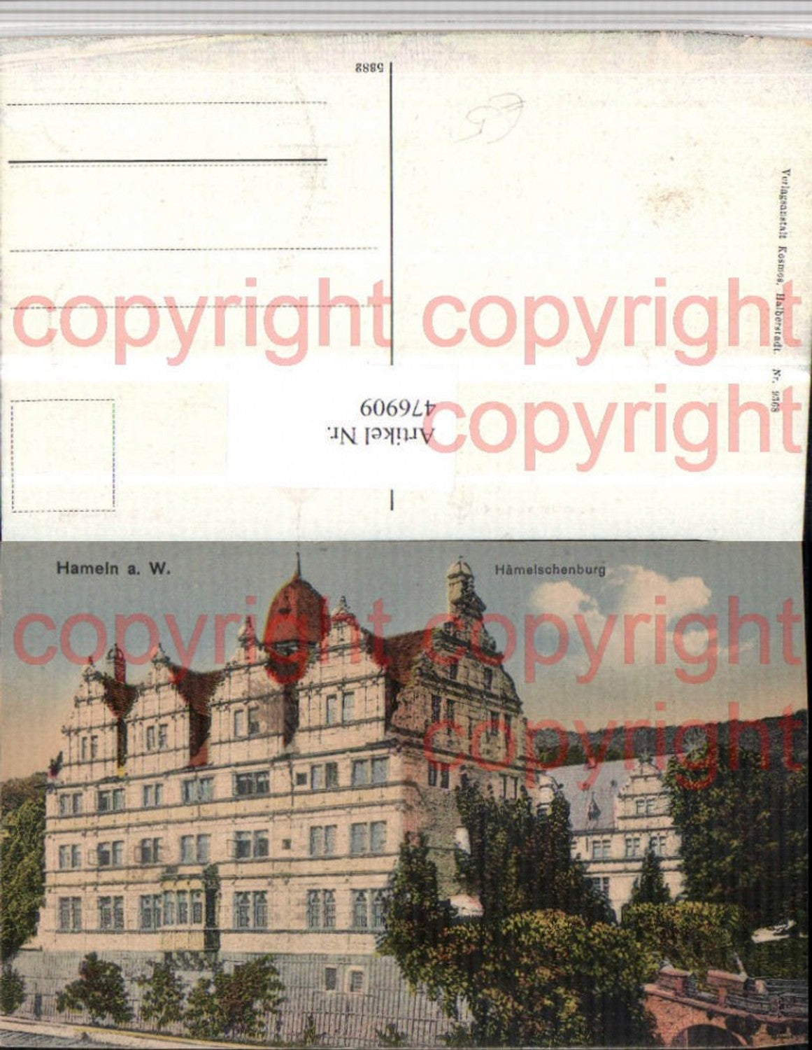 476909,Hameln an d. Weser Hämelschenburg Gebäude