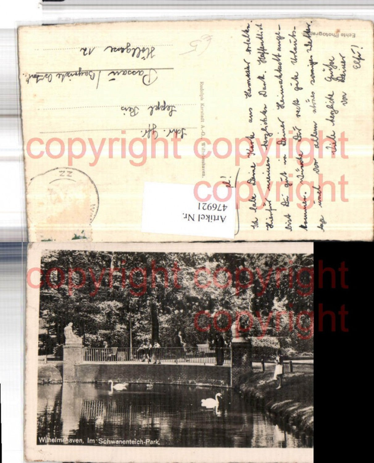 476921,Wilhelmshaven Schwanenteich-Park