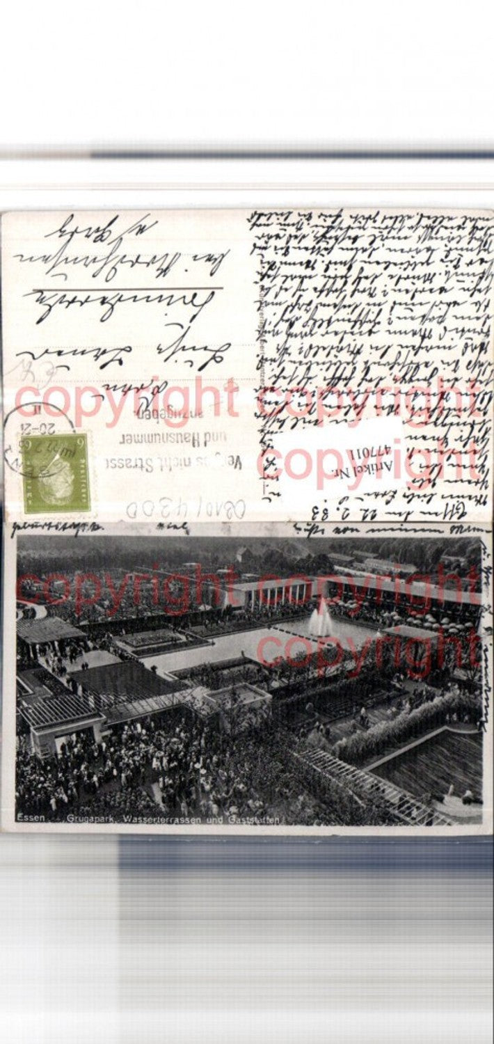 477011,Essen Grugapark Wasserterrassen u. Gaststätten