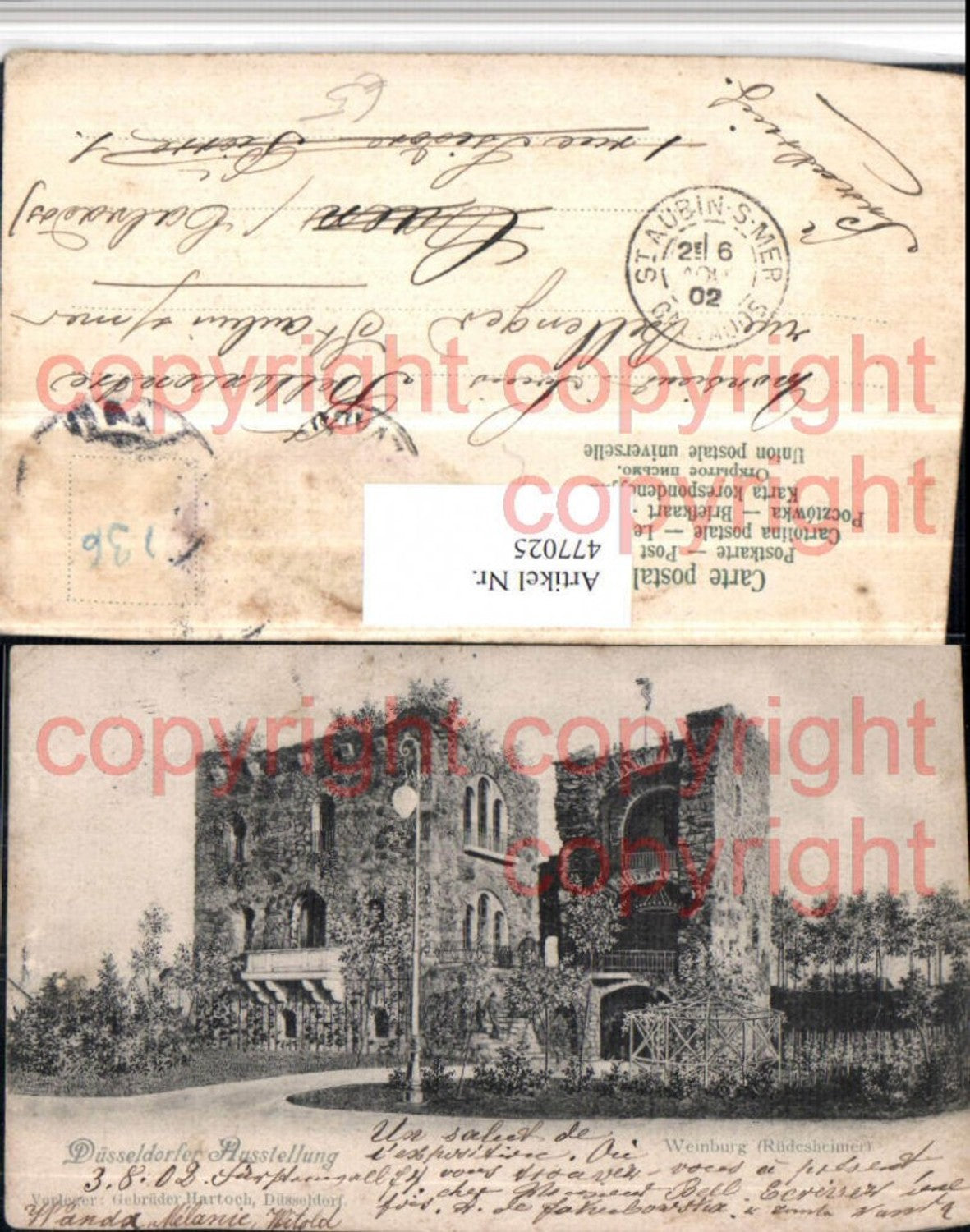 477025,Düsseldorf Ausstellung Weinburg Rüdesheimer