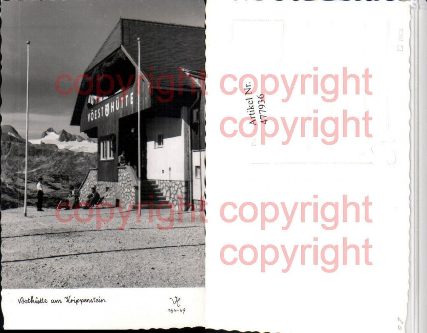 477936,Vösthütte Berghütte am Krippenstein b. Obertraun Bergkulisse