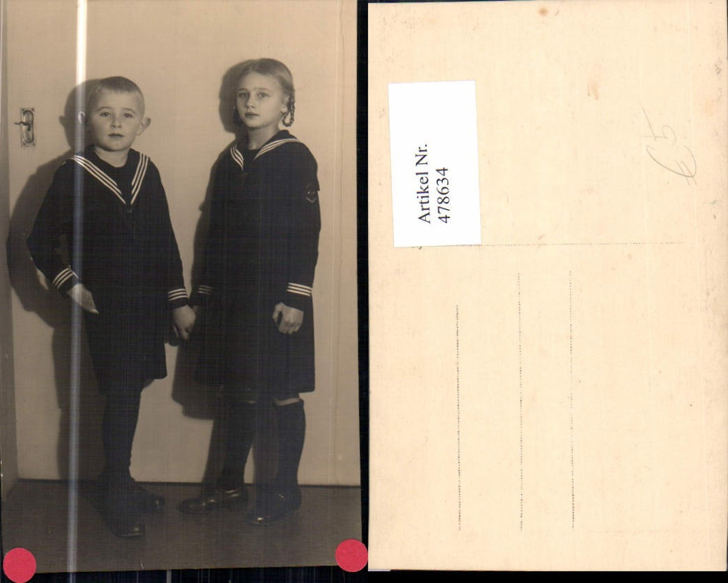 478634,Foto Ak Kinder in Uniform Matrosenanzug