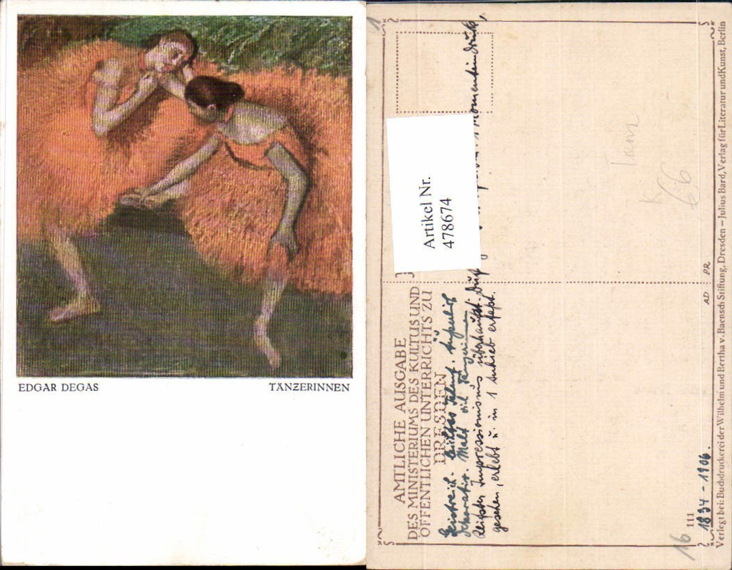 Alte Ansichtskarte – Old Postcard