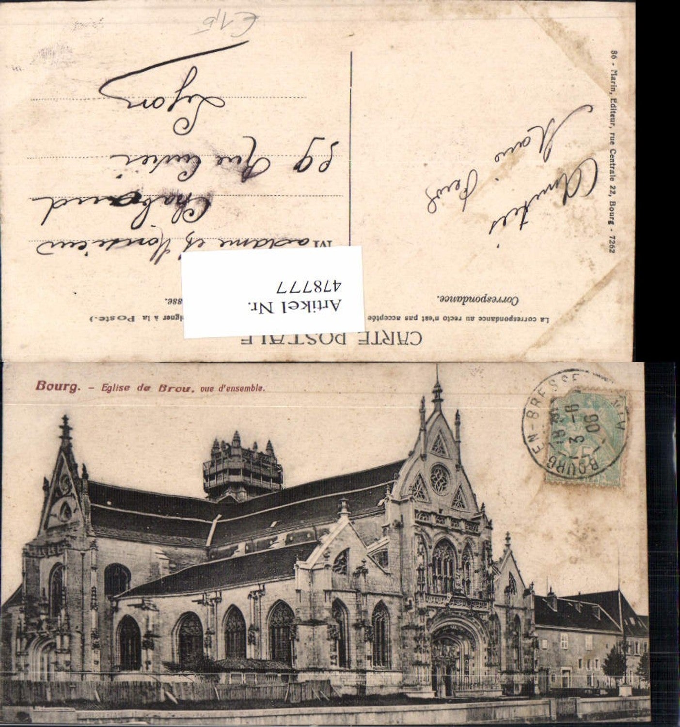 478777,Kirche Bourg Eglise de Brou vue d ensemble