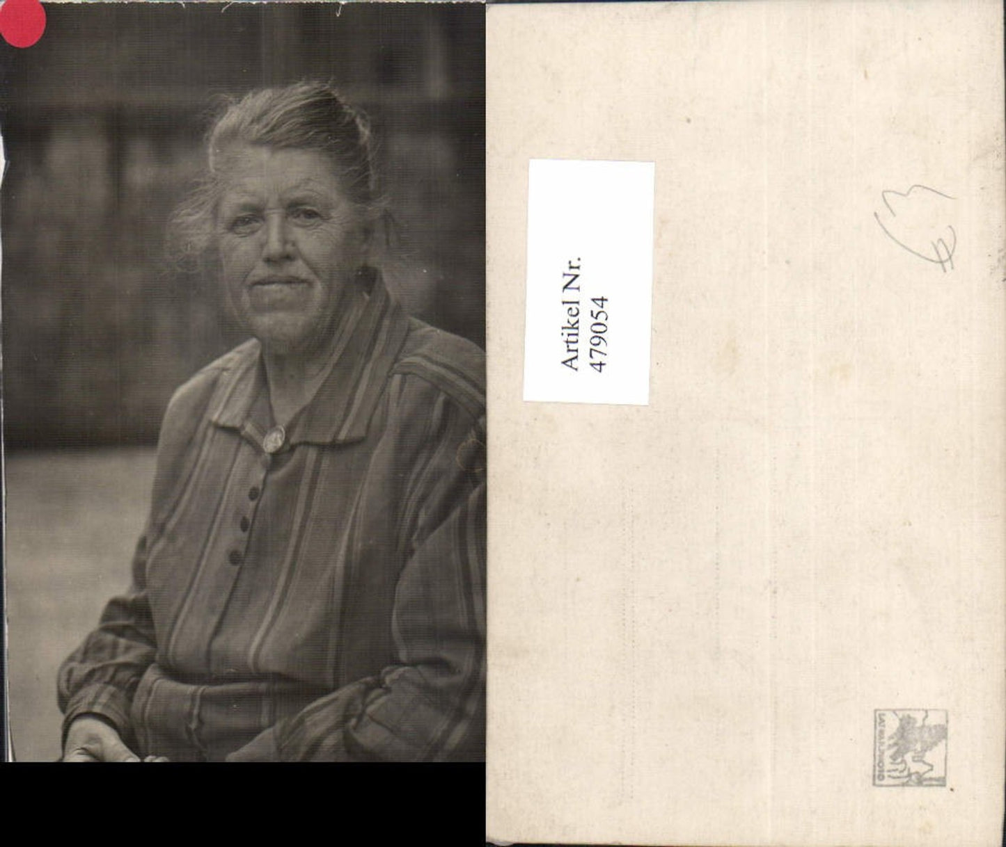 479054,Foto Ak Alte Frau Portrait