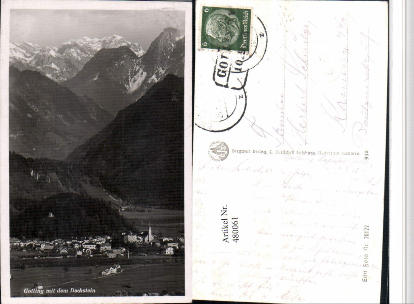 480061,Golling Totale m. Dachstein Bergkulisse