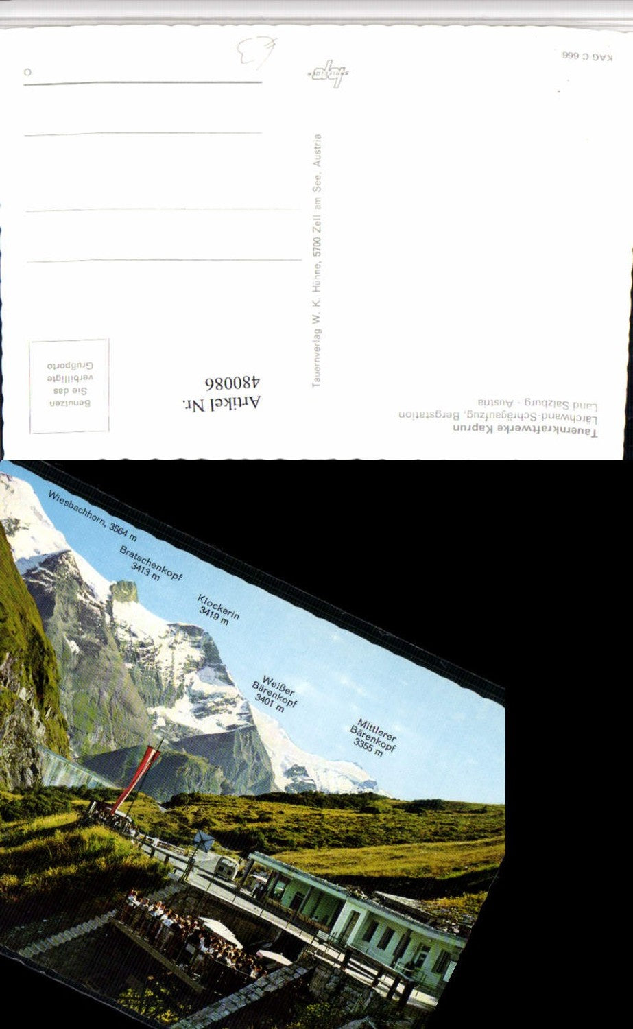 480086,Kaprun Tauernkraftwerk Schrägaufzug Bergstation Bergkulisse