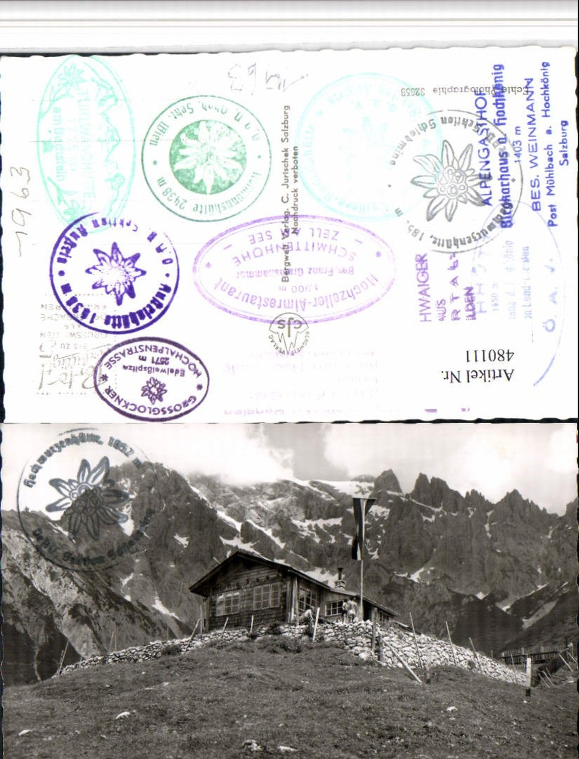 480111,Erichhütte Berghütte b. Dienten am Hochkönig Bergkulisse