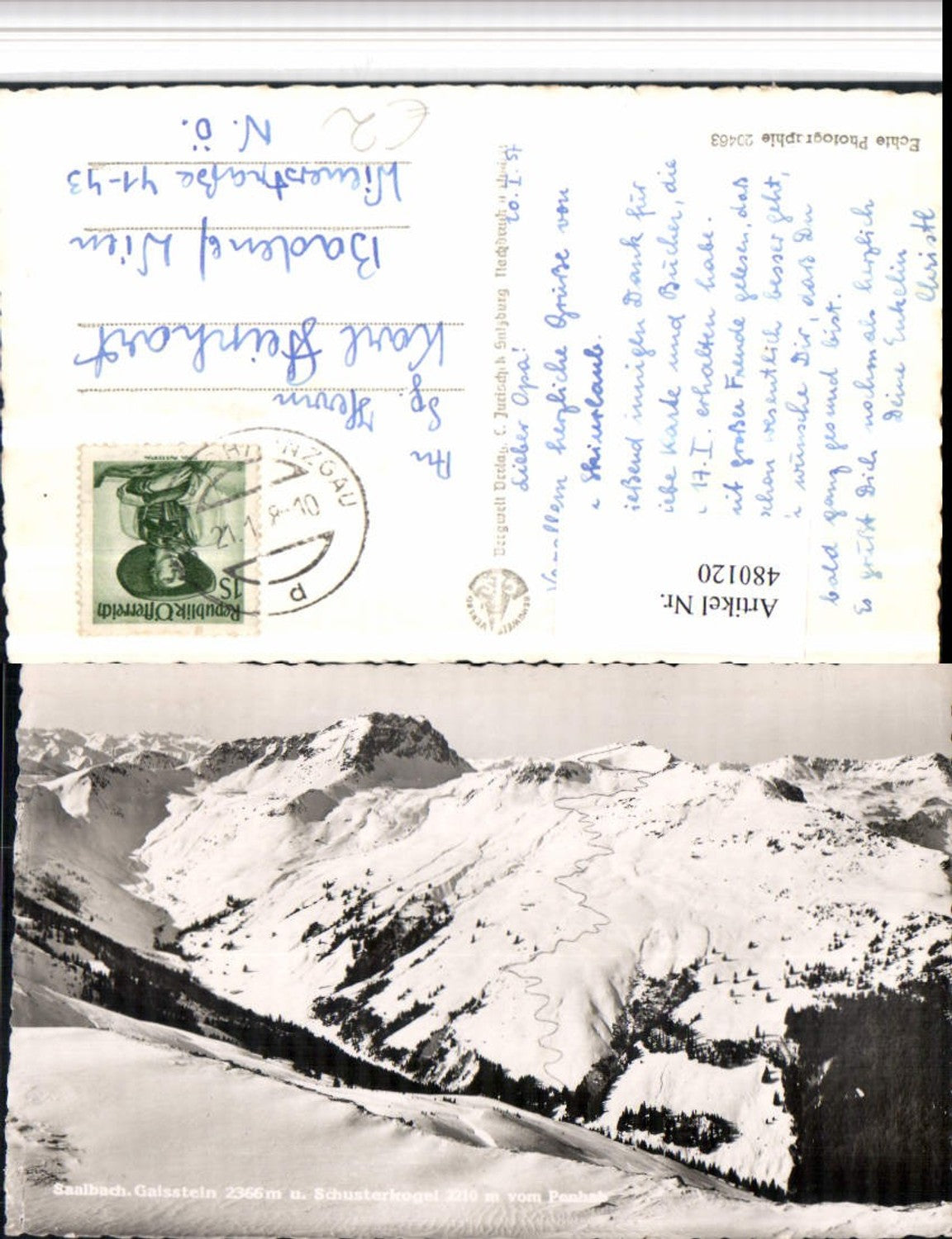 480120,Saalbach Gaisstein vom Penhab Bergkulisse