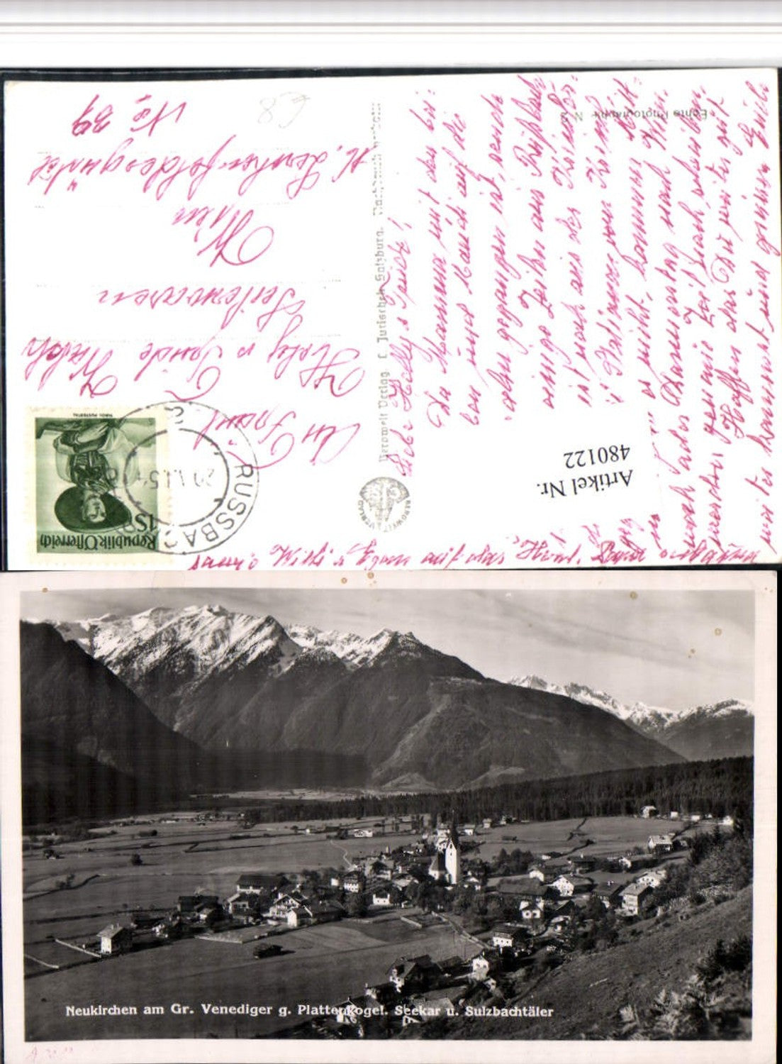 480122,Neukirchen am Großvenediger Totale Bergkulisse