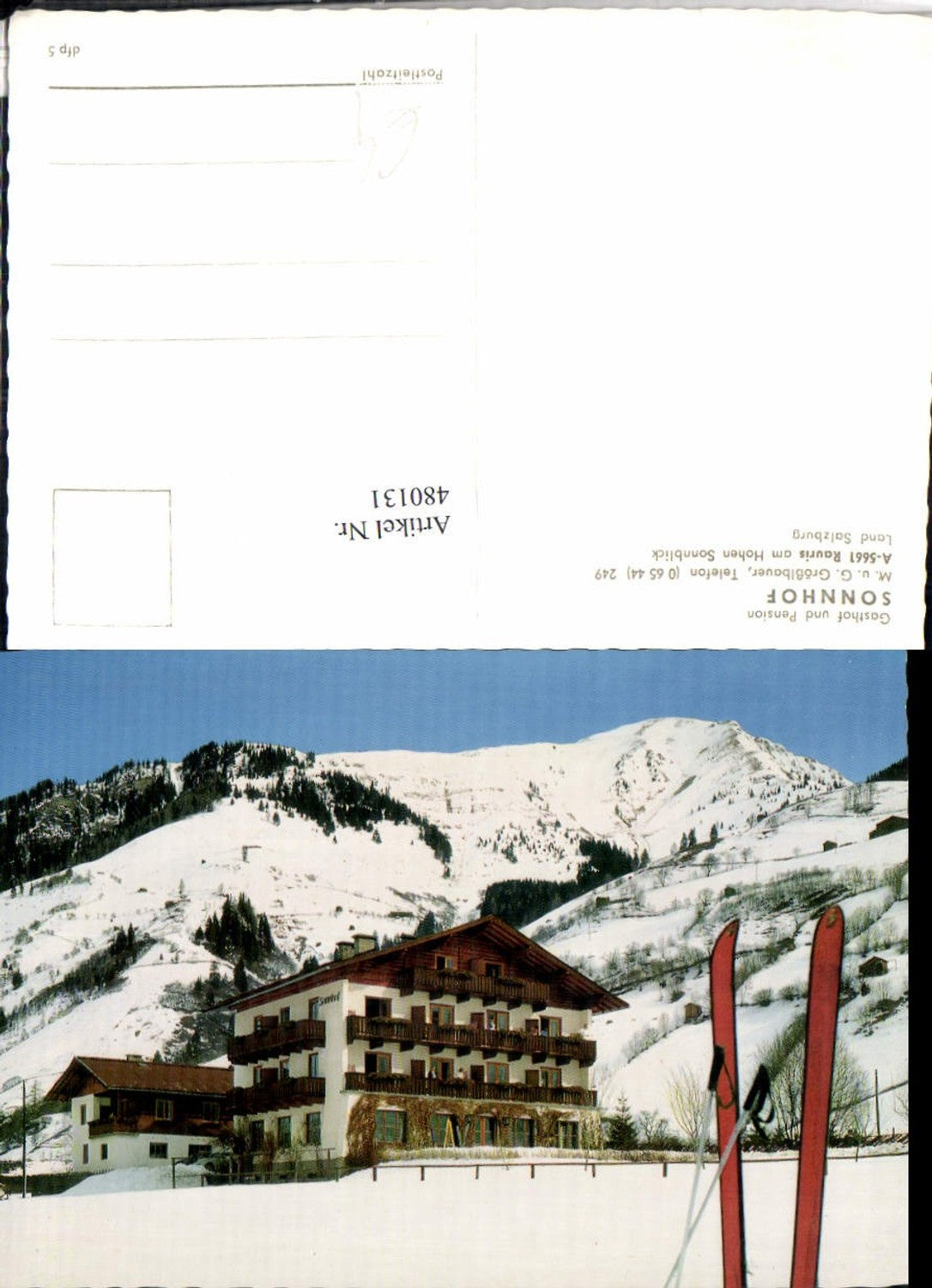480131,Rauris am Hohen Sonnblick Gasthof Pension Sonnhof Winterbild