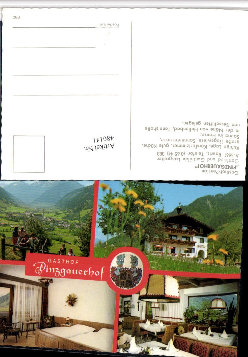 480141,Rauris Totale Gasthof Pension Pinzgauerhof Mehrbildkarte