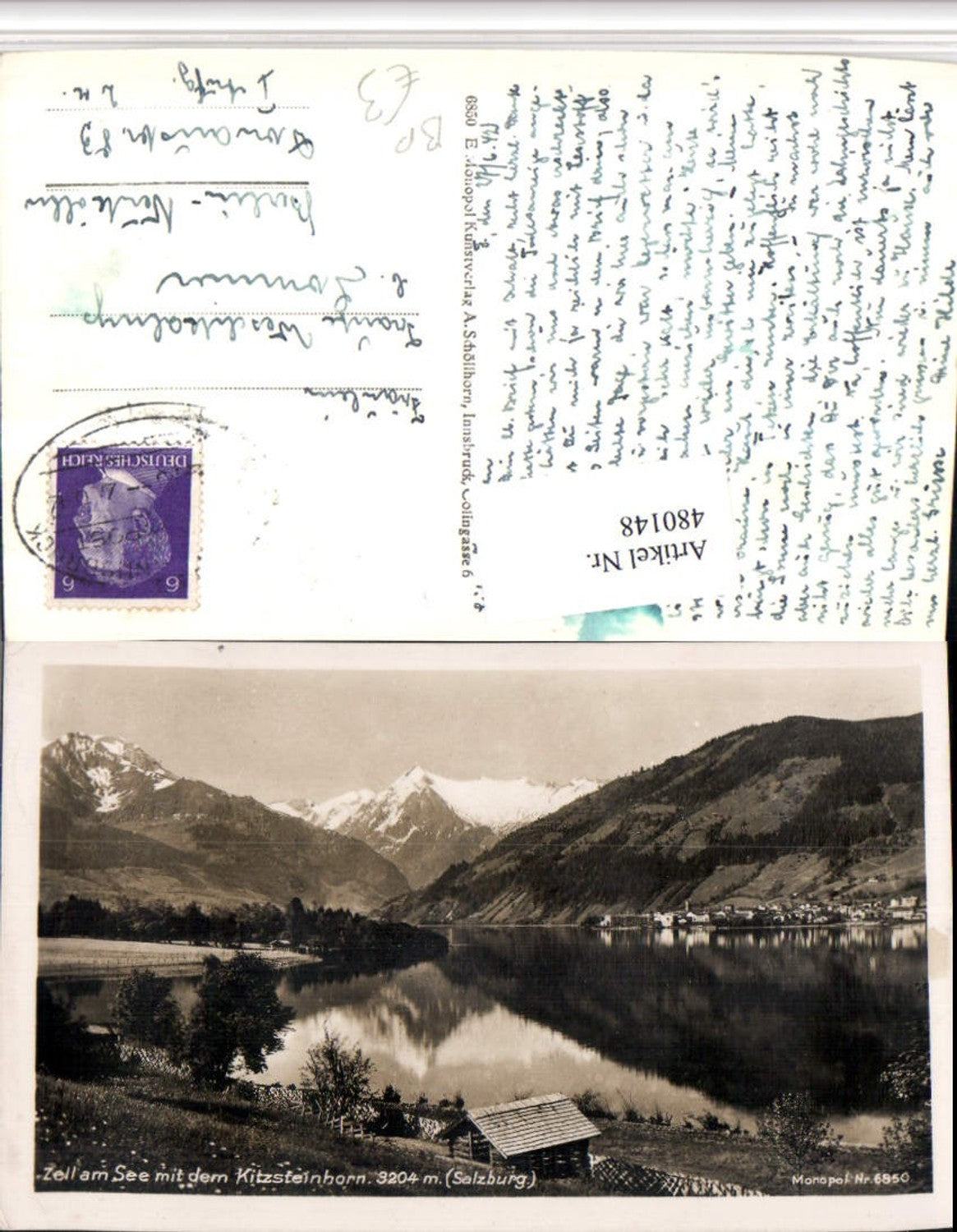 480148,Zell am See geg. Kitzsteinhorn Bahnpost nach Innsbruck