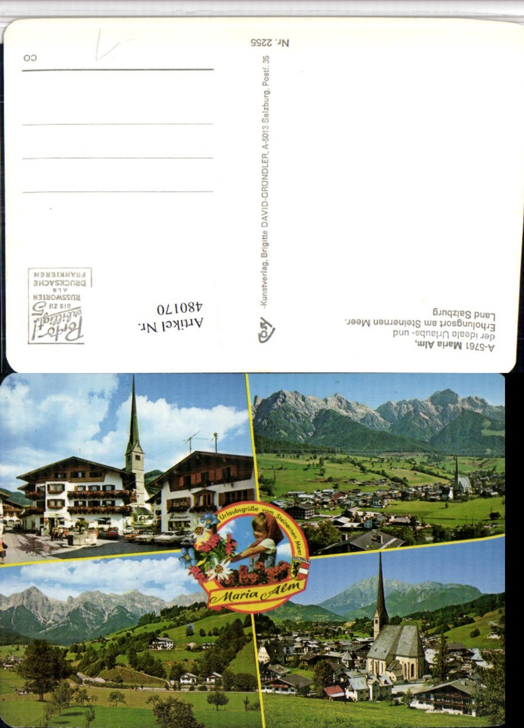 480170,Maria Alm am Steinernen Meer Totale Mehrbildkarte
