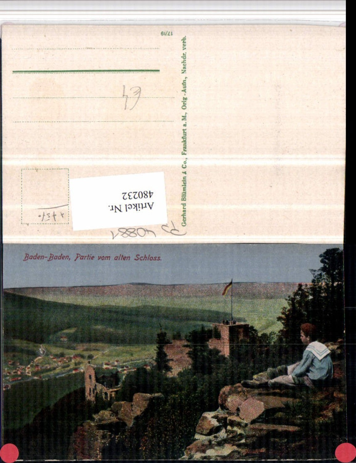 480232,Baden-Baden Partie vom alten Schloss Ruine