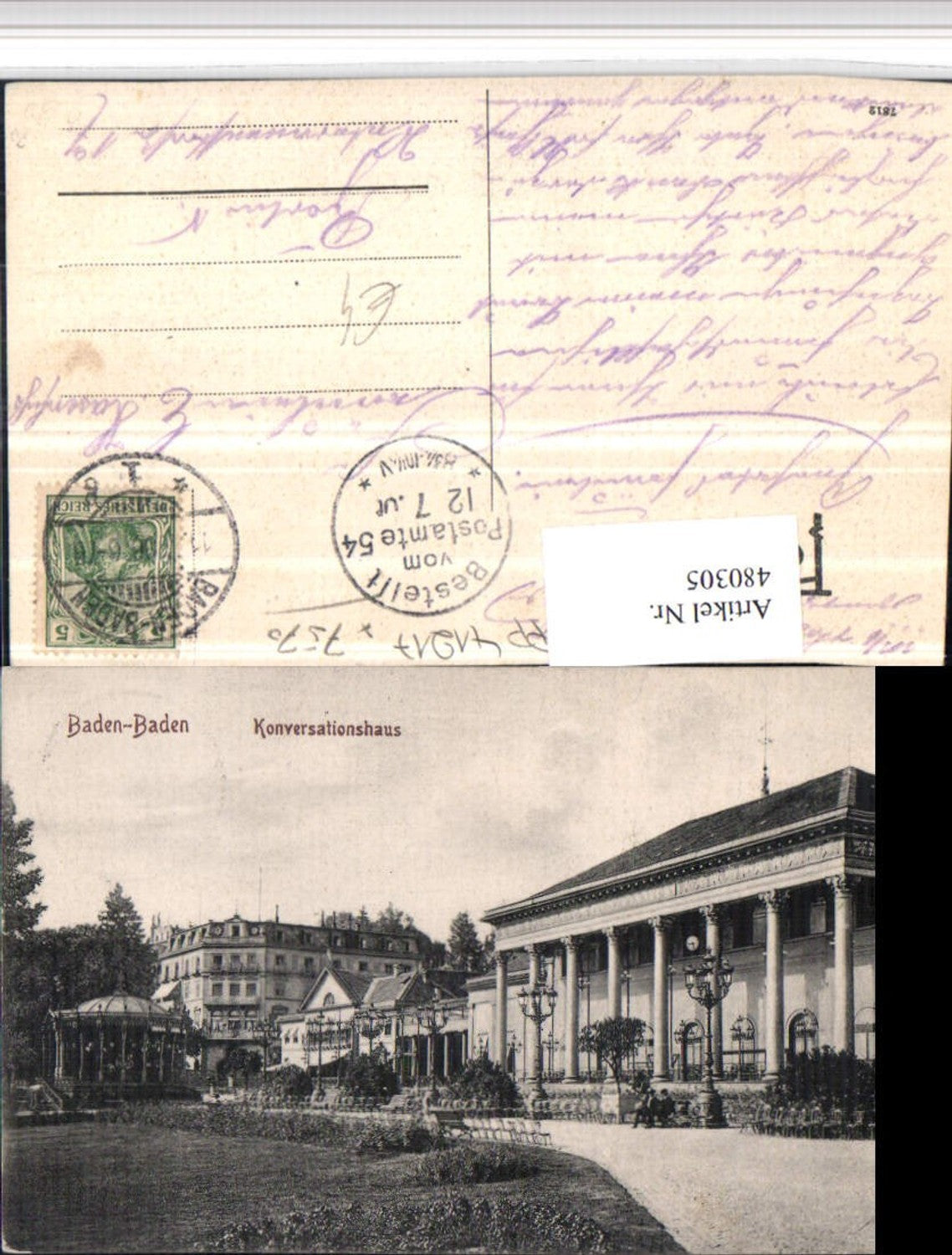 480305,Baden-Baden Konversationshaus Gebäude