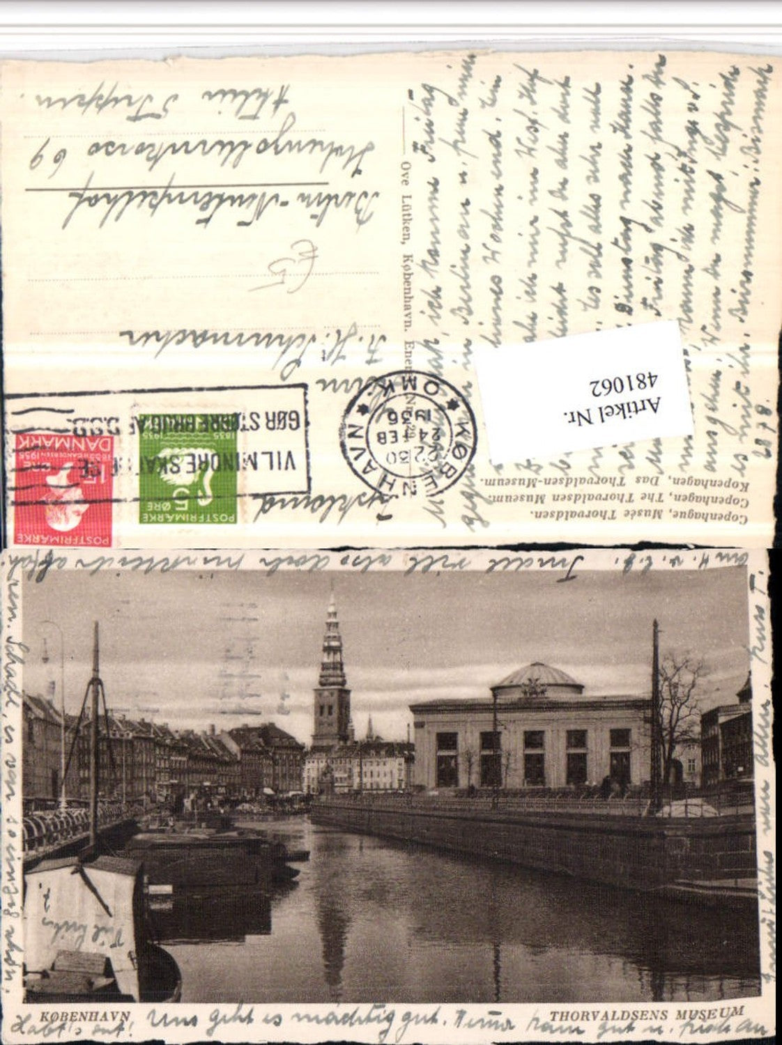 481062,Denmark Kobenhavn Copenhagen Thorvaldsens Museum Canal
